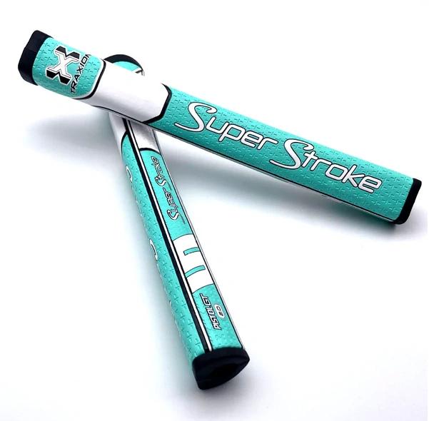 Super Stroke Traxion Pistol GT 1.0 putter grip - tyrkysovo/bílý